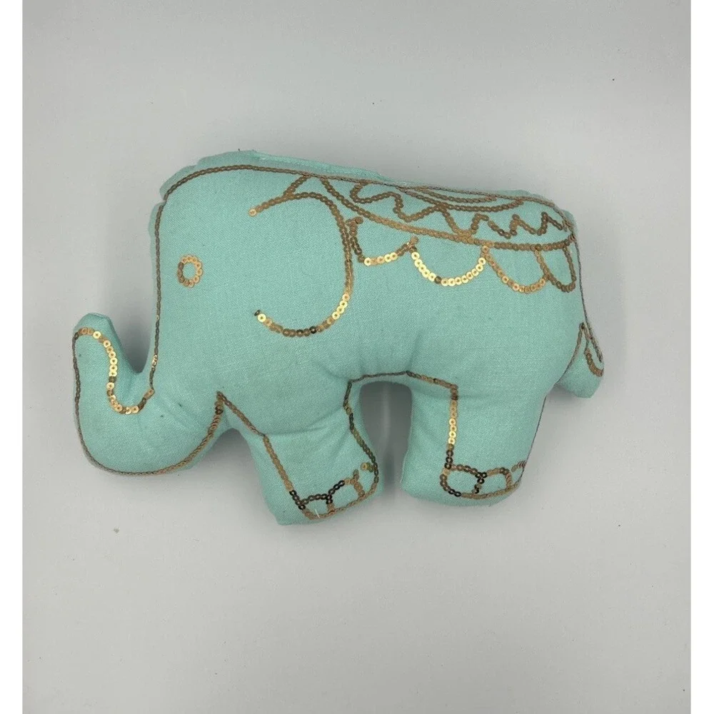 Teal Sequin Elephant Classic Unique‎